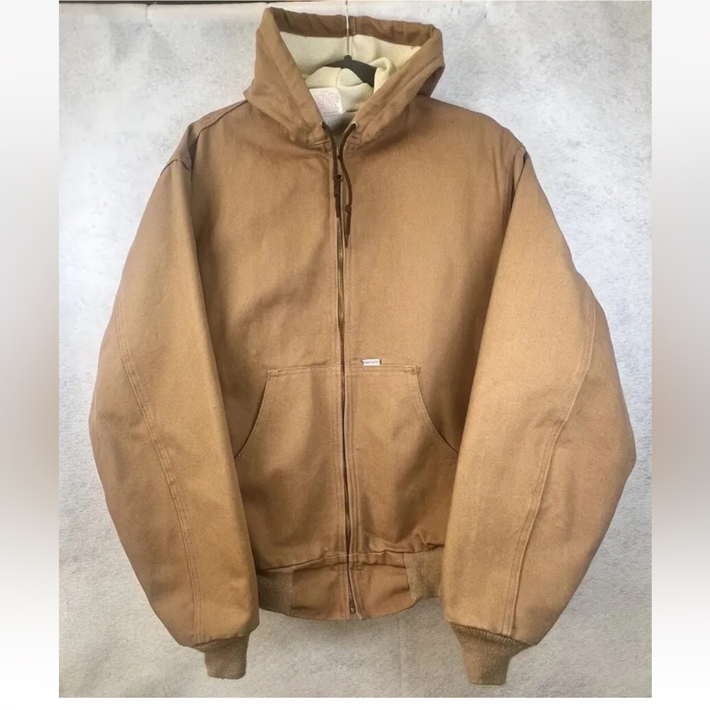 Vtg Oct 1990,Carhartt XLarge Tall Canvas Duck Jacket Hunting Made W/Pride USA G9